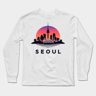Seoul Sunset Silhouette Long Sleeve T-Shirt